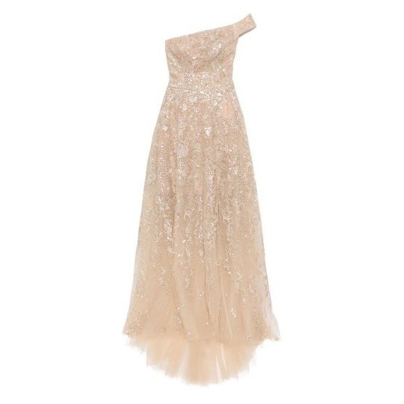 Saiid Kobeisy Off-Shoulder Long Embroidered Dress - NWT